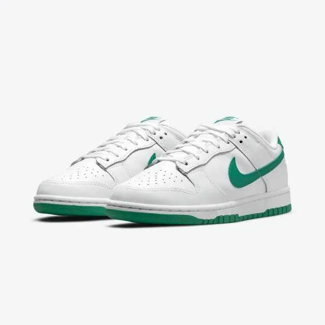 Nike women's dunk low (white lucky green/ white/ lucky green nois