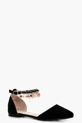 Nora Embellished Pointed Flats