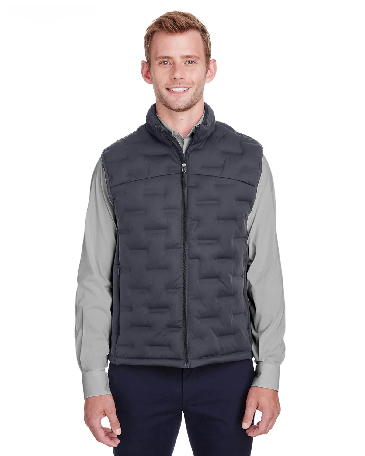 North End NE709 Men's Loft Pioneer Hybrid Vest SKU: NE709