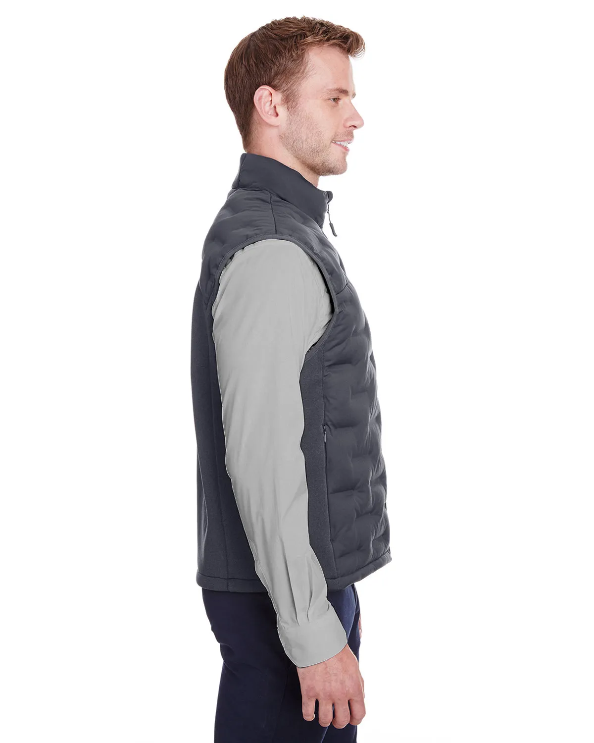 North End NE709 Men's Loft Pioneer Hybrid Vest SKU: NE709