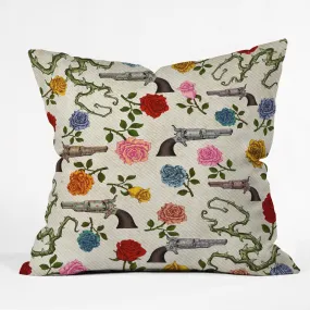 Ole Sweet Guns & Roses Indoor / Outdoor Throw Pillows (DS)