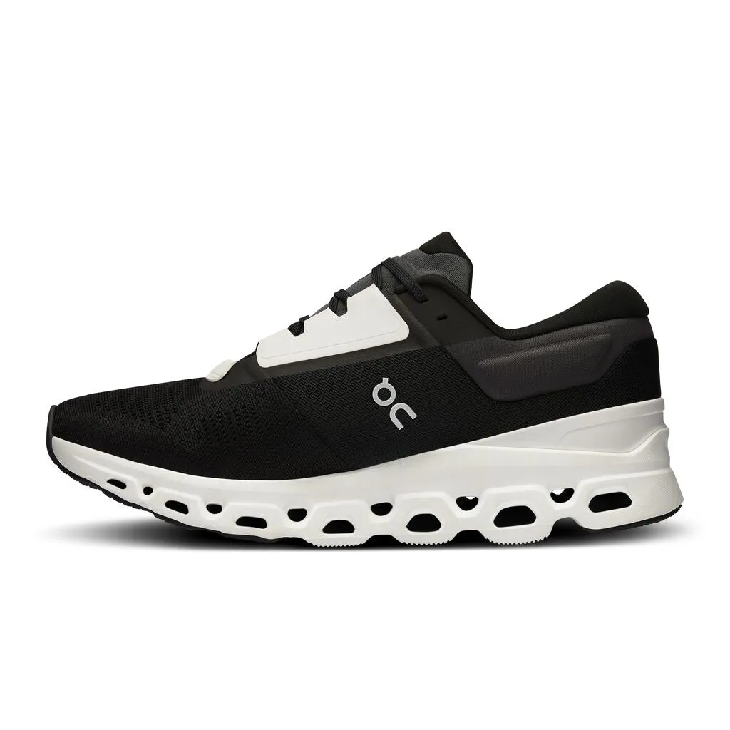 On Men's Cloudstratus 3 Running Shoes Black / Frost