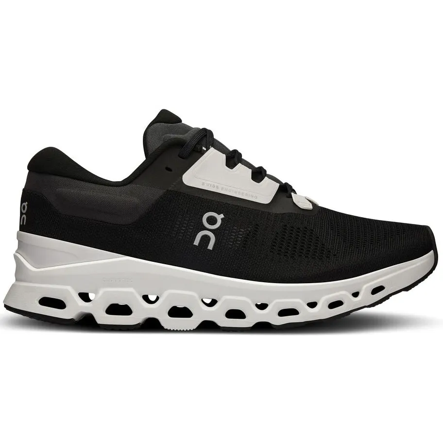 On Women's Cloudstratus 3 Running Shoes Black / Frost