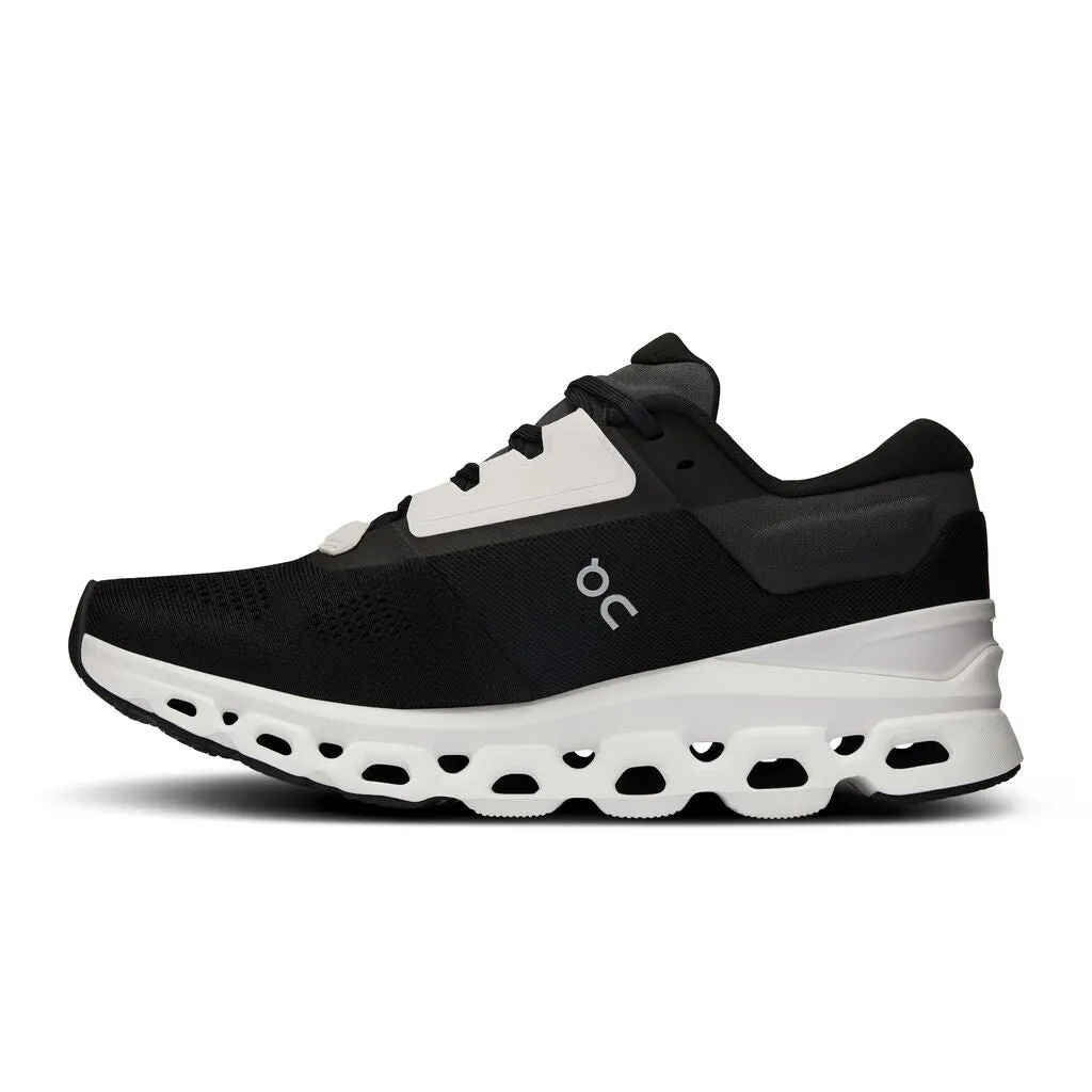 On Women's Cloudstratus 3 Running Shoes Black / Frost