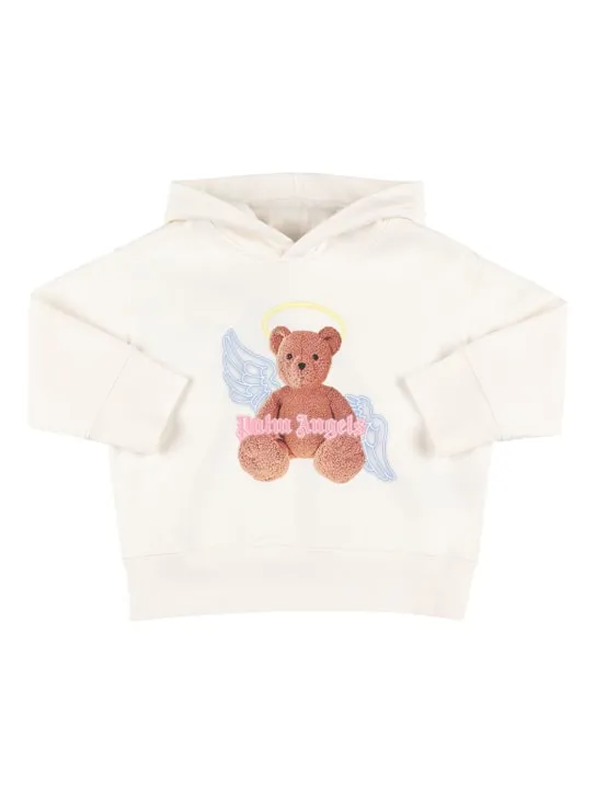 Palm Angels   PA bear angel cotton hoodie 