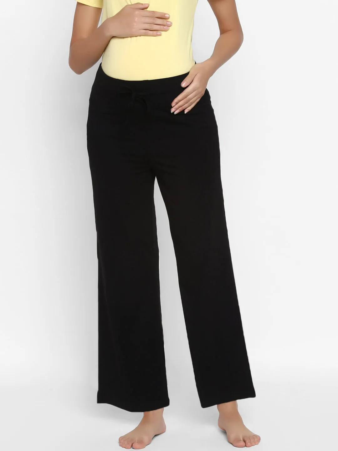 Plus Size Wid-leg Maternity Pants