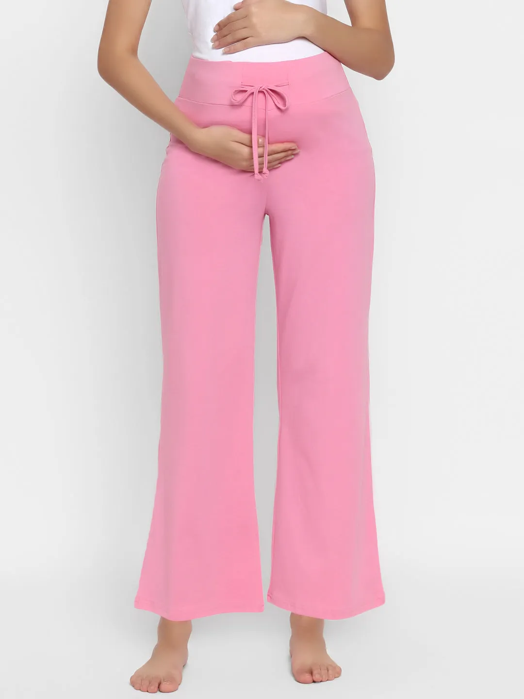 Plus Size Wid-leg Maternity Pants