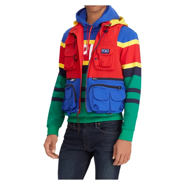 POLO RALPH LAUREN Hi Tech Water-Repellent Vest, Red