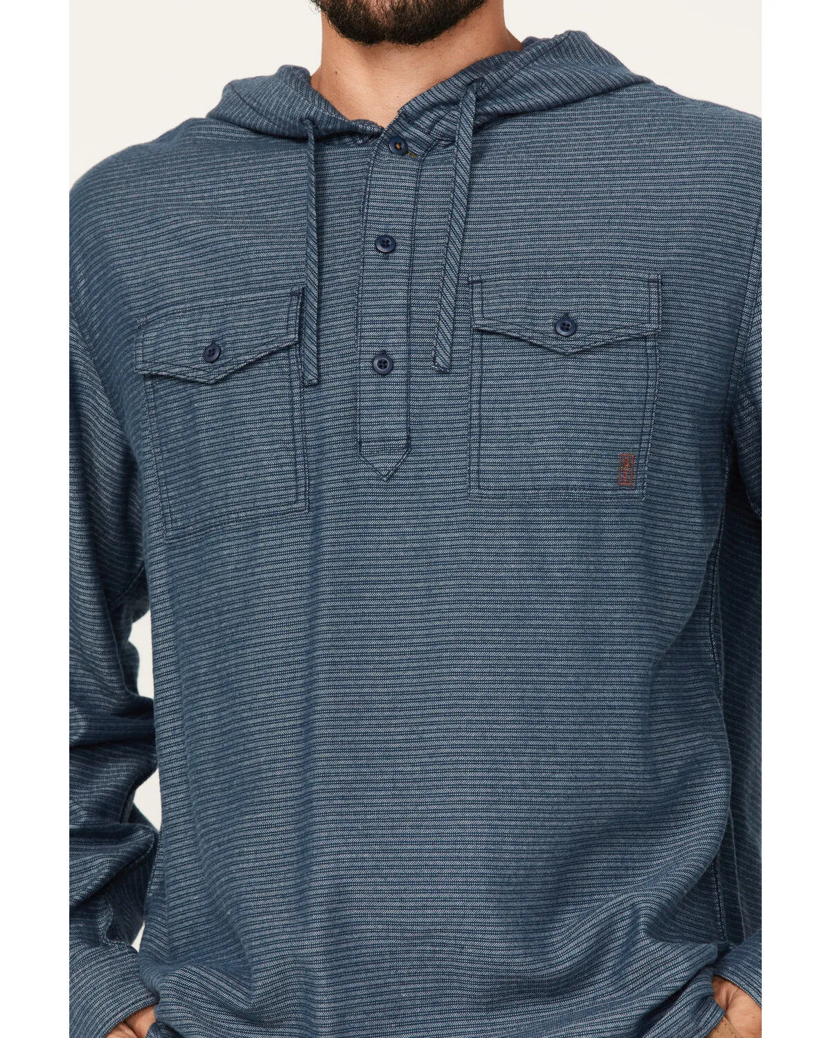 Product Name:  Brothers and Sons Men's Striped Pullover Hooded Long Sleeve Western Flannel Shirt