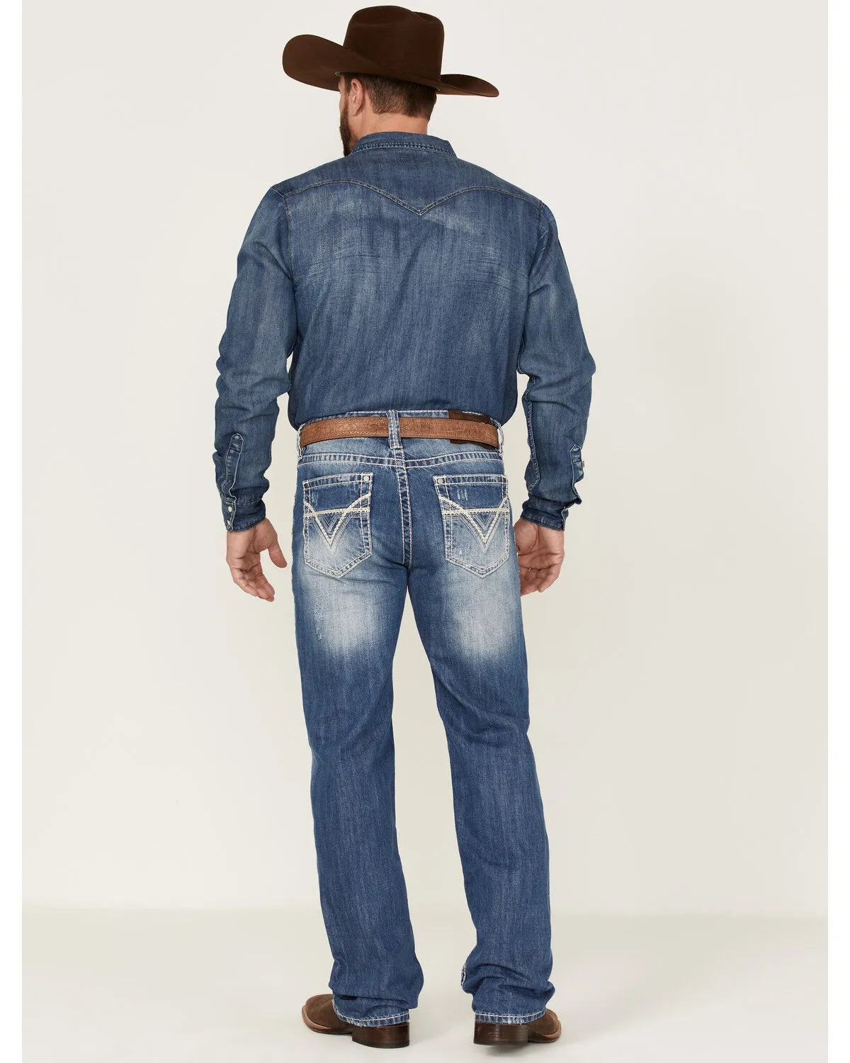 Product Name:  Rock & Roll Cowboy Men's Raised Straight Jeans