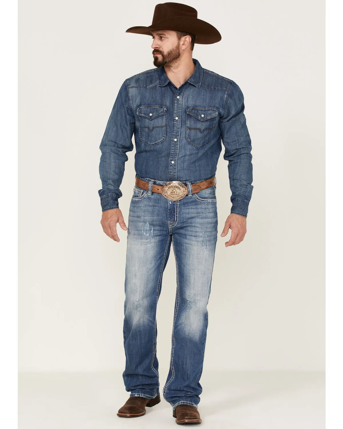 Product Name:  Rock & Roll Cowboy Men's Raised Straight Jeans