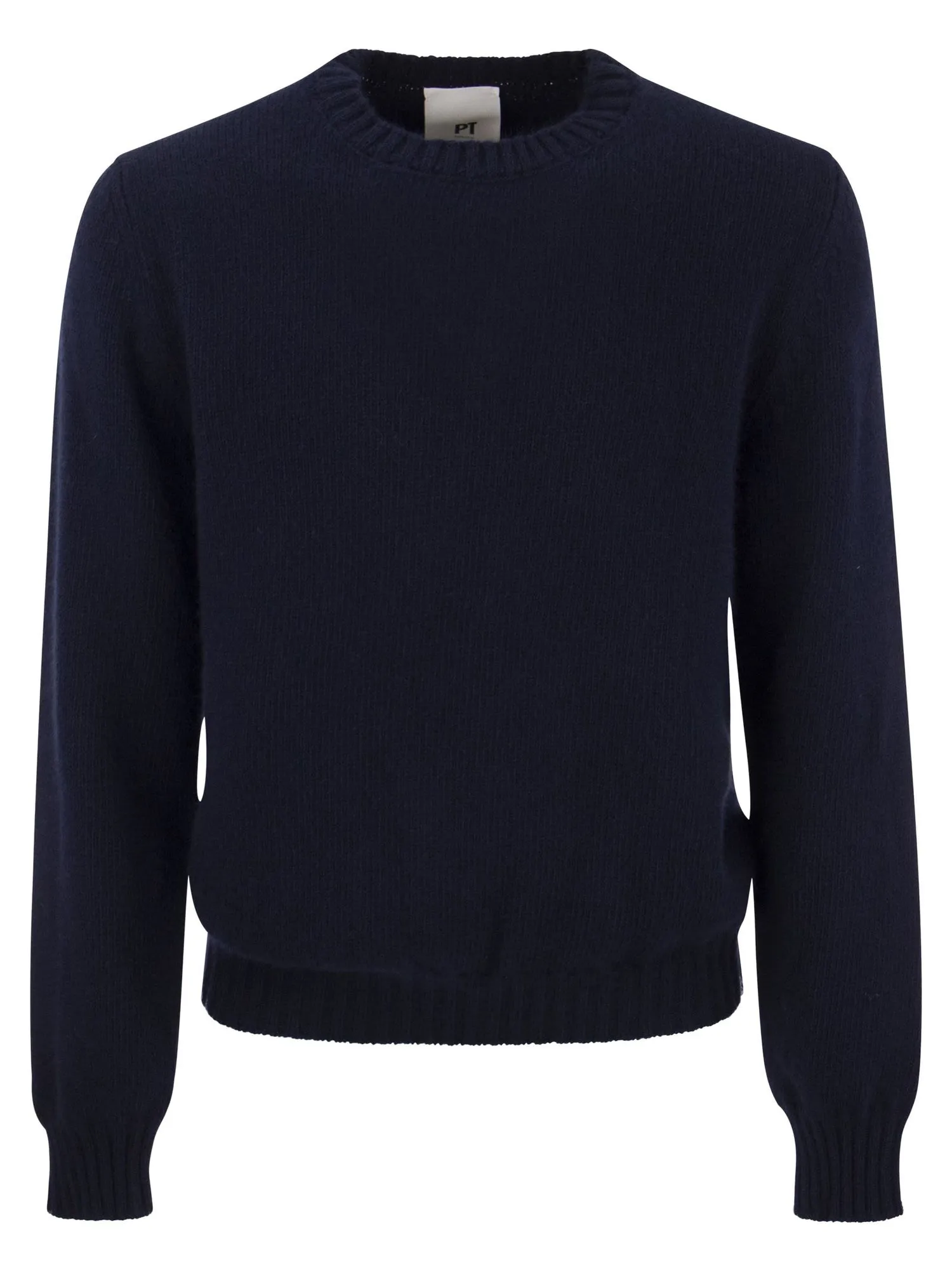 Pt Pantaloni Torino    Pt Pantaloni Torino Crew Neck Pullover In Wool And Angora Blend