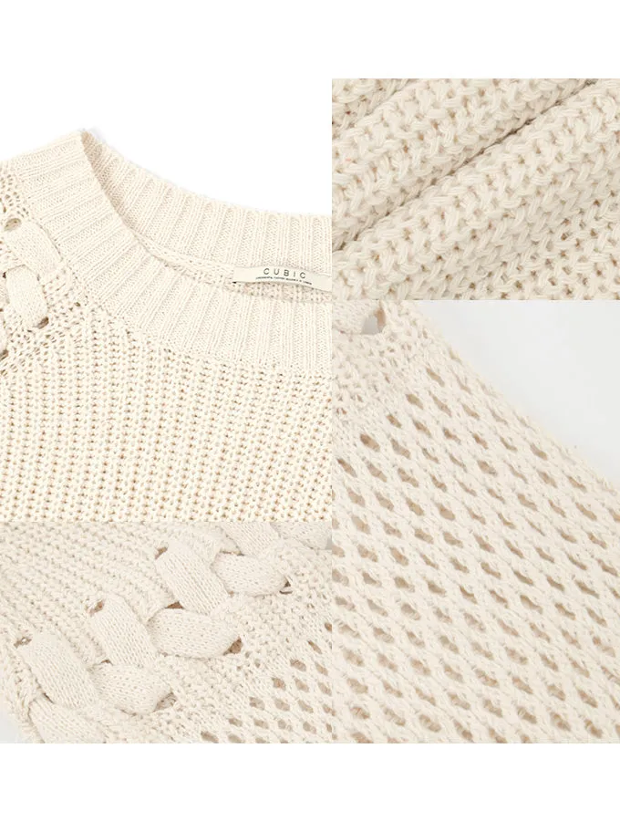 Raglan Sleeve Niche Knit Pullover