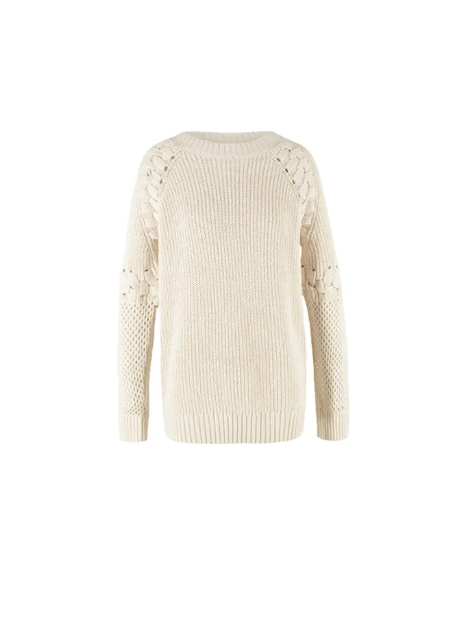 Raglan Sleeve Niche Knit Pullover