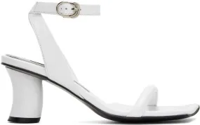 Reike Nen White Leather Heeled Sandals