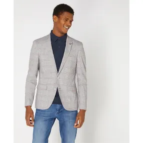 Remus Uomo Men's Slim Fit Linen-Blend Lightweight Stretch Jacket