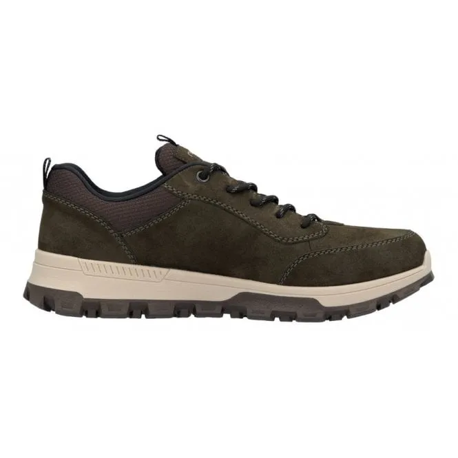 Rieker  Mens 35503-54 Blackforest Green Lace-Up Trainers