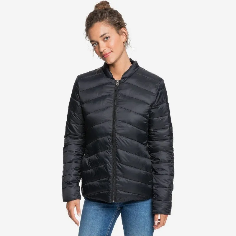 Roxy COAST ROAD - LIGHTWEIGHT PACKABLE PADDED JACKET FOR WOMEN BLACK