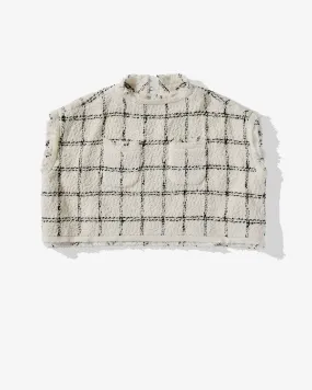 sacai Women's Tweed Pullover  Off White