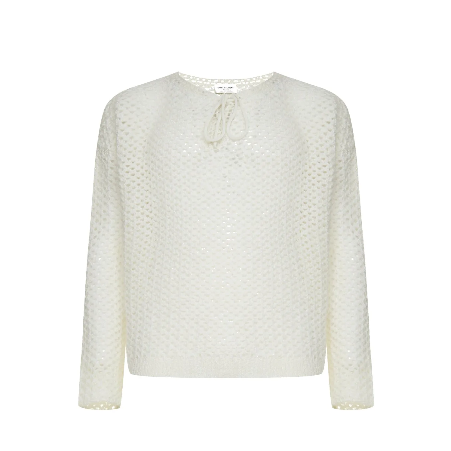 Saint Laurent    Saint Laurent Crochet Wool Pullover