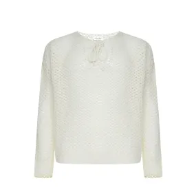 Saint Laurent    Saint Laurent Crochet Wool Pullover