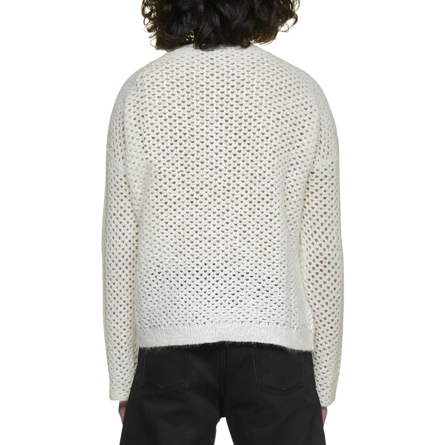 Saint Laurent    Saint Laurent Crochet Wool Pullover