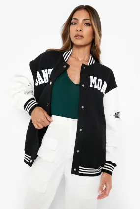 Santa Monica Jersey Knit Varsity Jacket