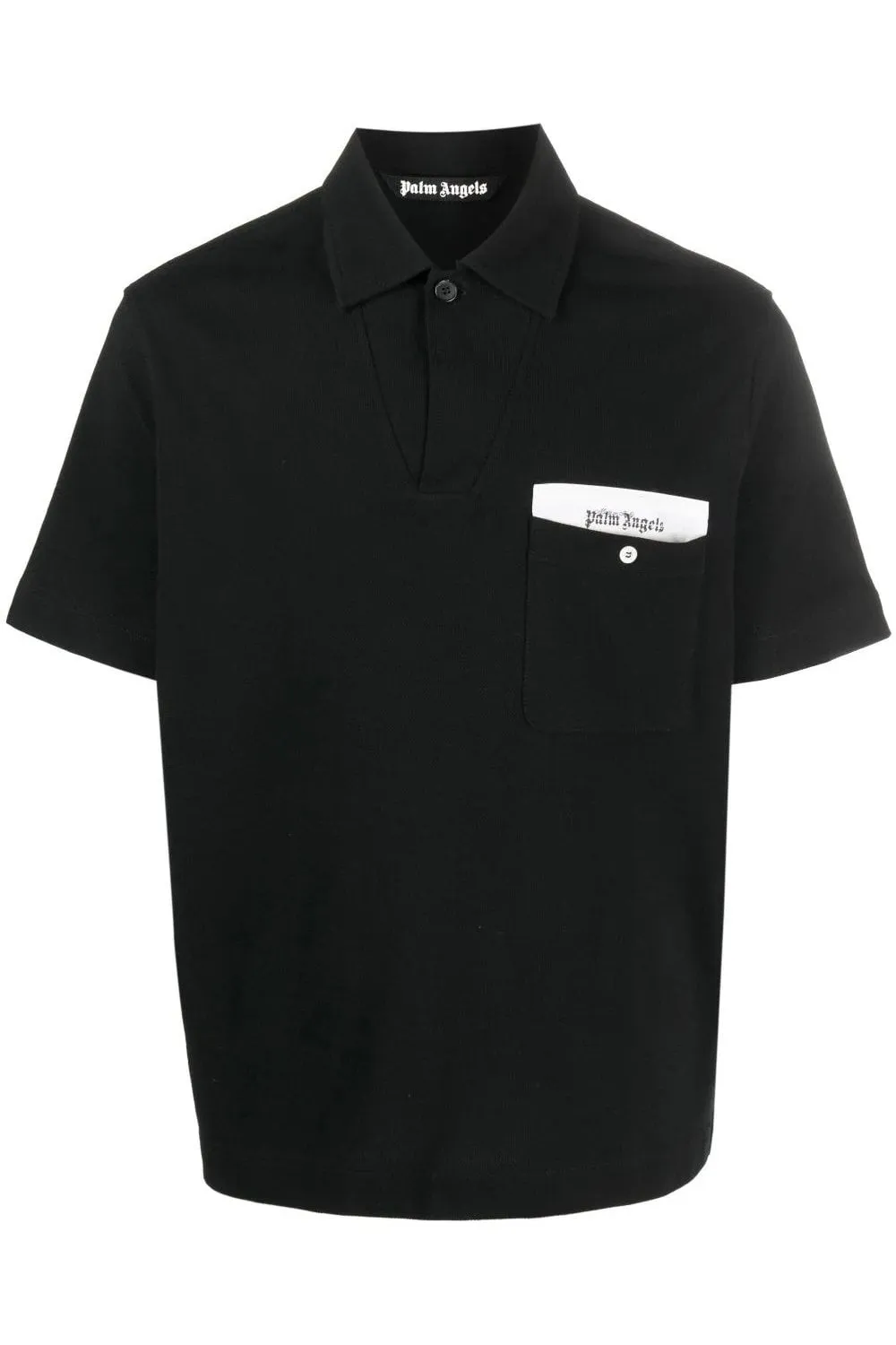 Sartorial Tape Button Polo Black