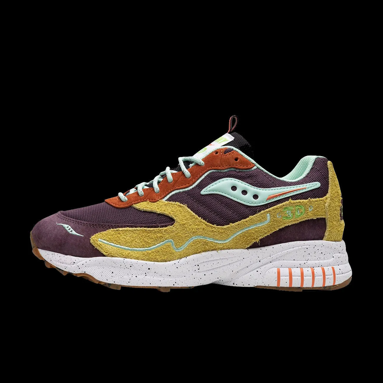 Saucony 3D Grid Hurricane (Brown/Mustard)