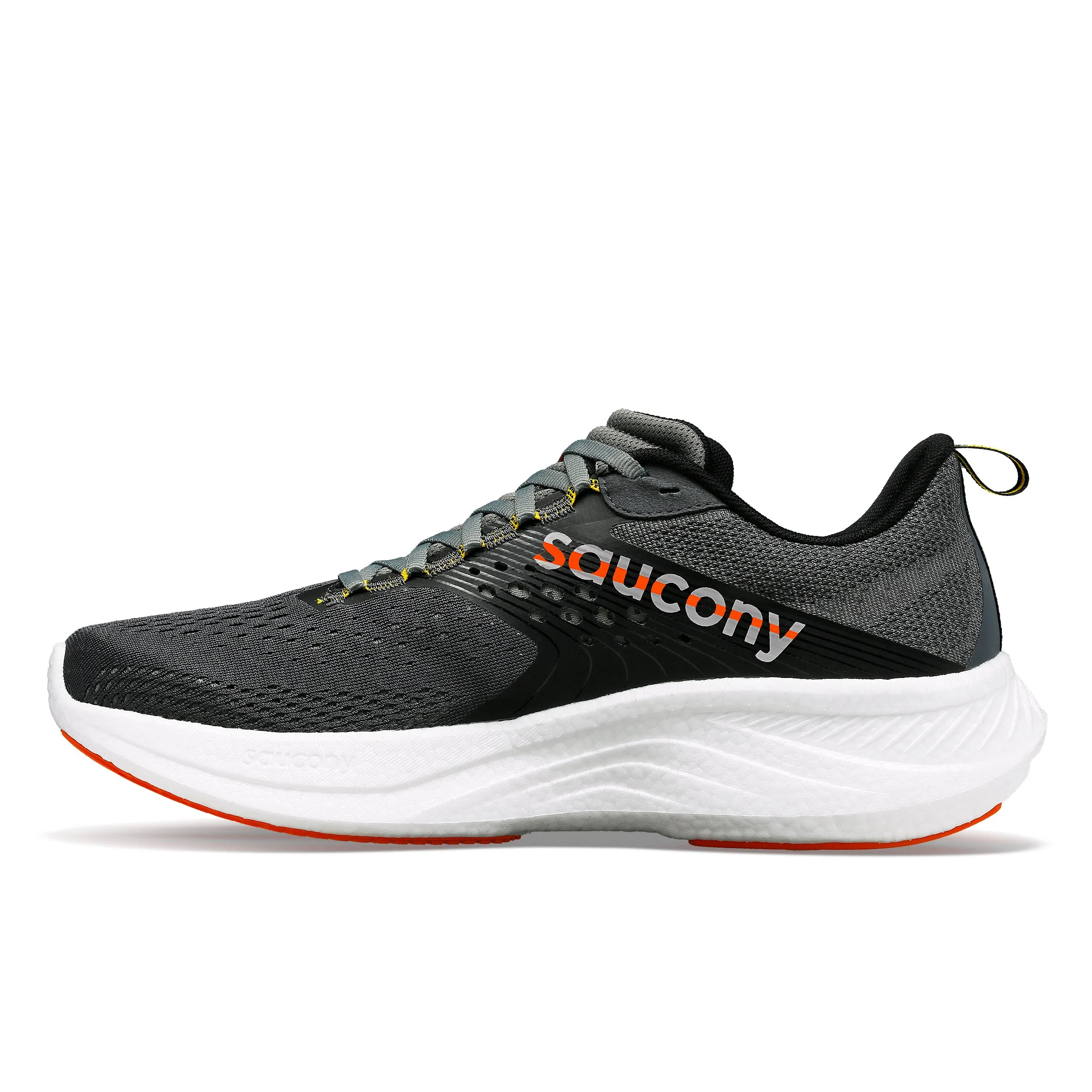 Saucony Men's Ride 17 Wide Fit Running Shoes Shadow / Pepper