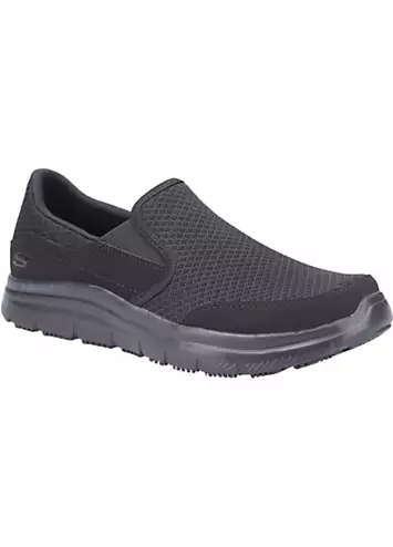 Skechers Mens Black Flex Advantage - Mcallen SR Trainers | Grattan