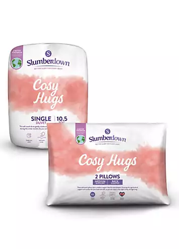 Slumberdown Cosy Hugs 10.5 Tog Bundle - Duvet & 2 Medium Pillows | Kaleidoscope