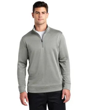 Sport-Tek ST263 Men PosiCharge Sport-Wick Heather Fleece 1/4-Zip Pullover