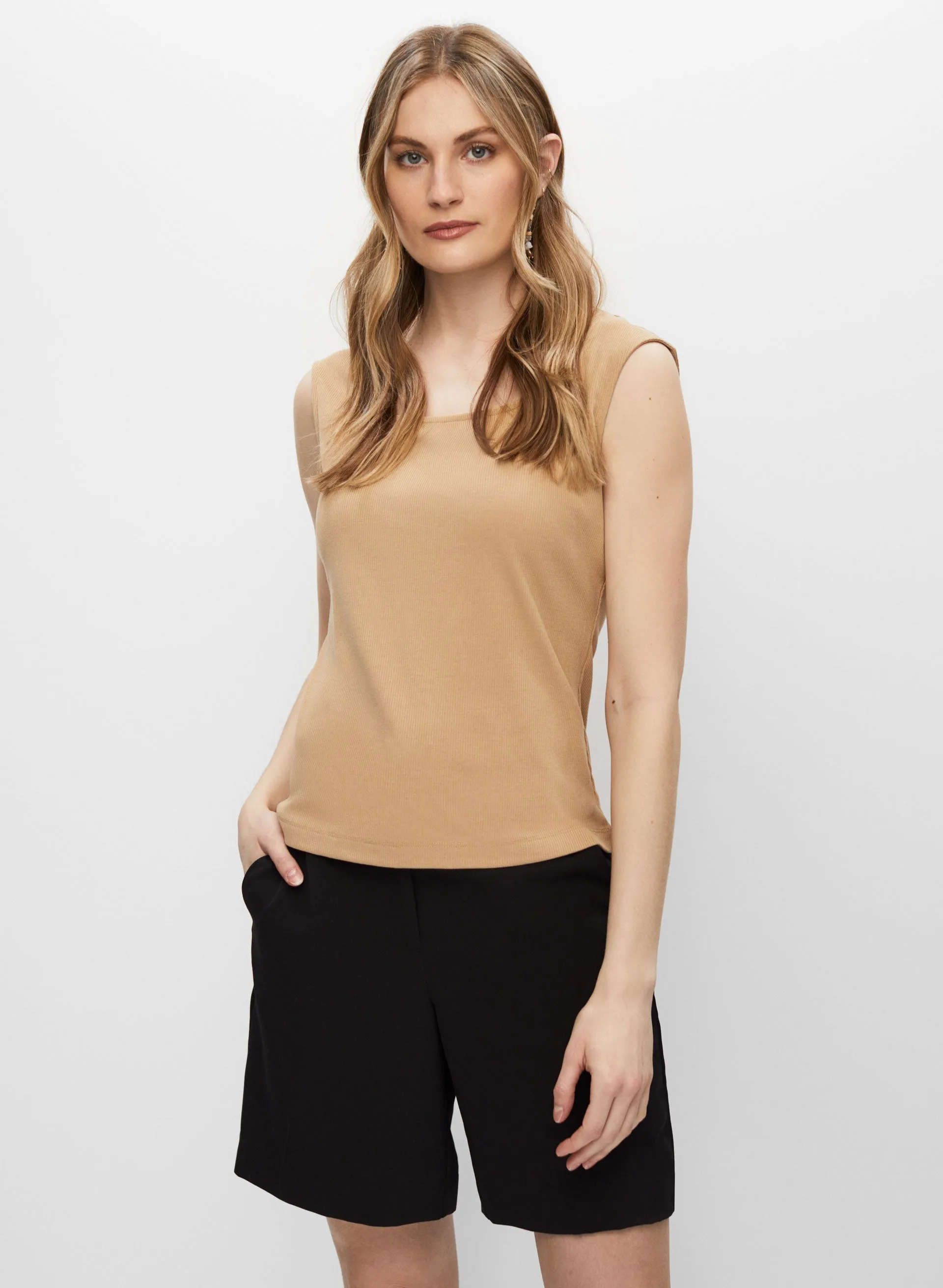 Square Neck Sleeveless Top