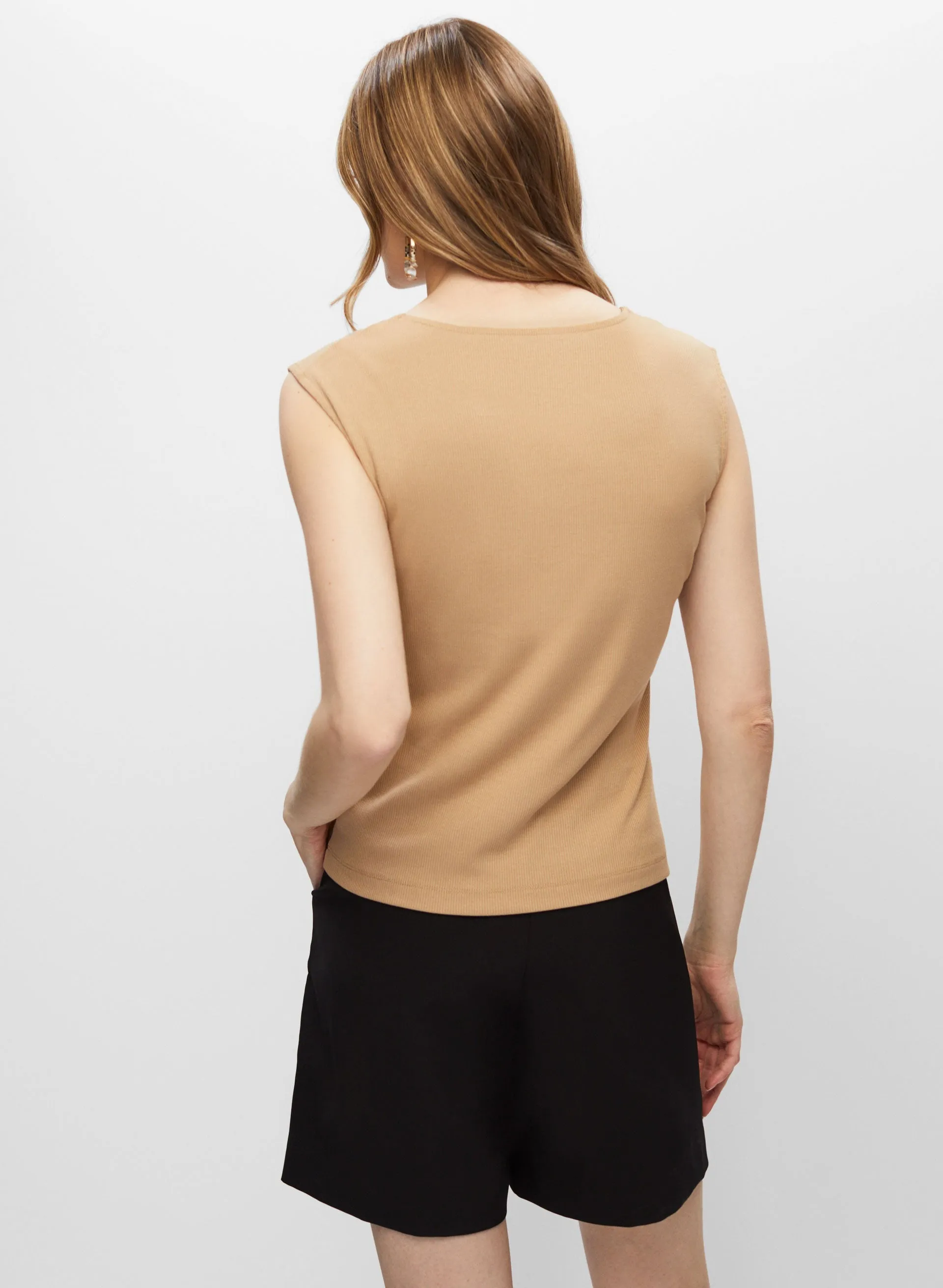 Square Neck Sleeveless Top