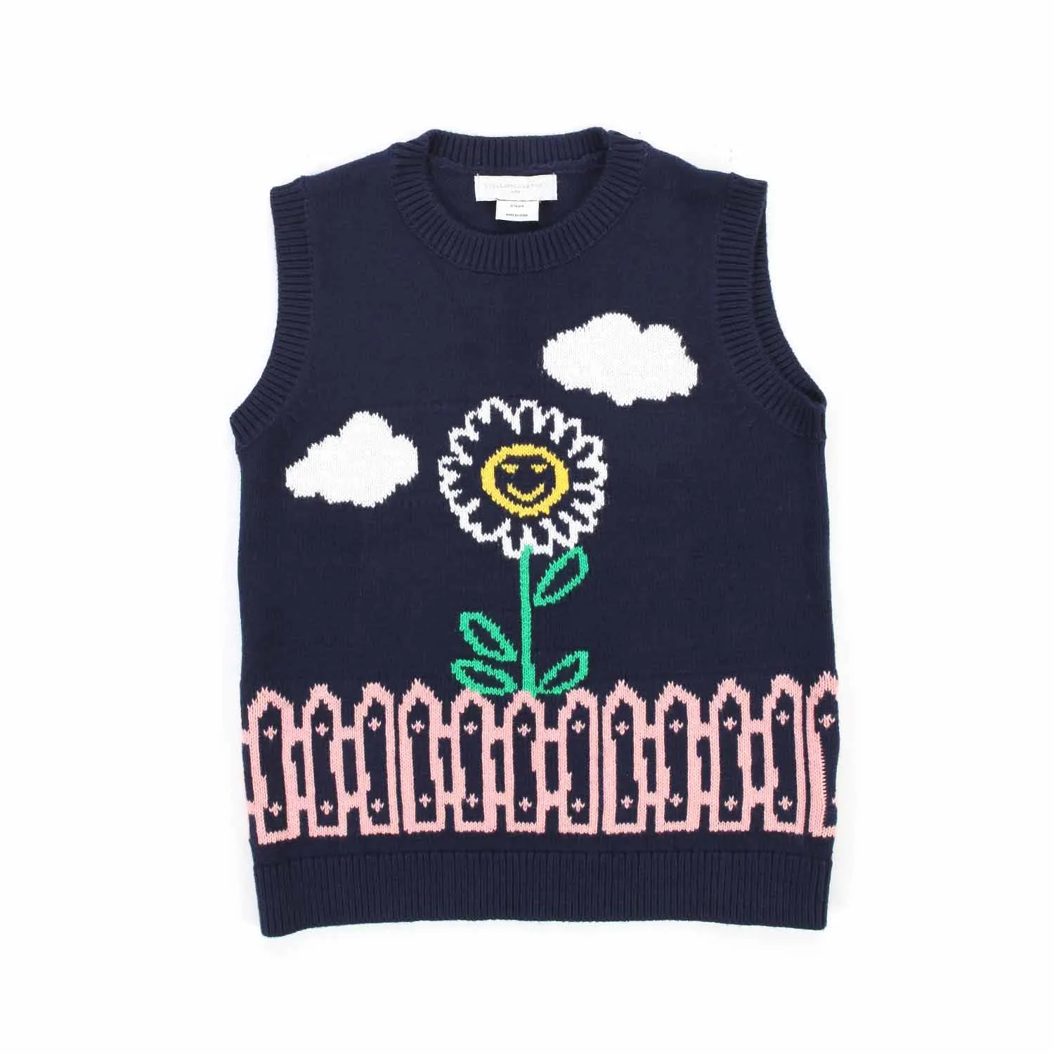 Stella Mccartney Blue And Multicolor Vest For Girls