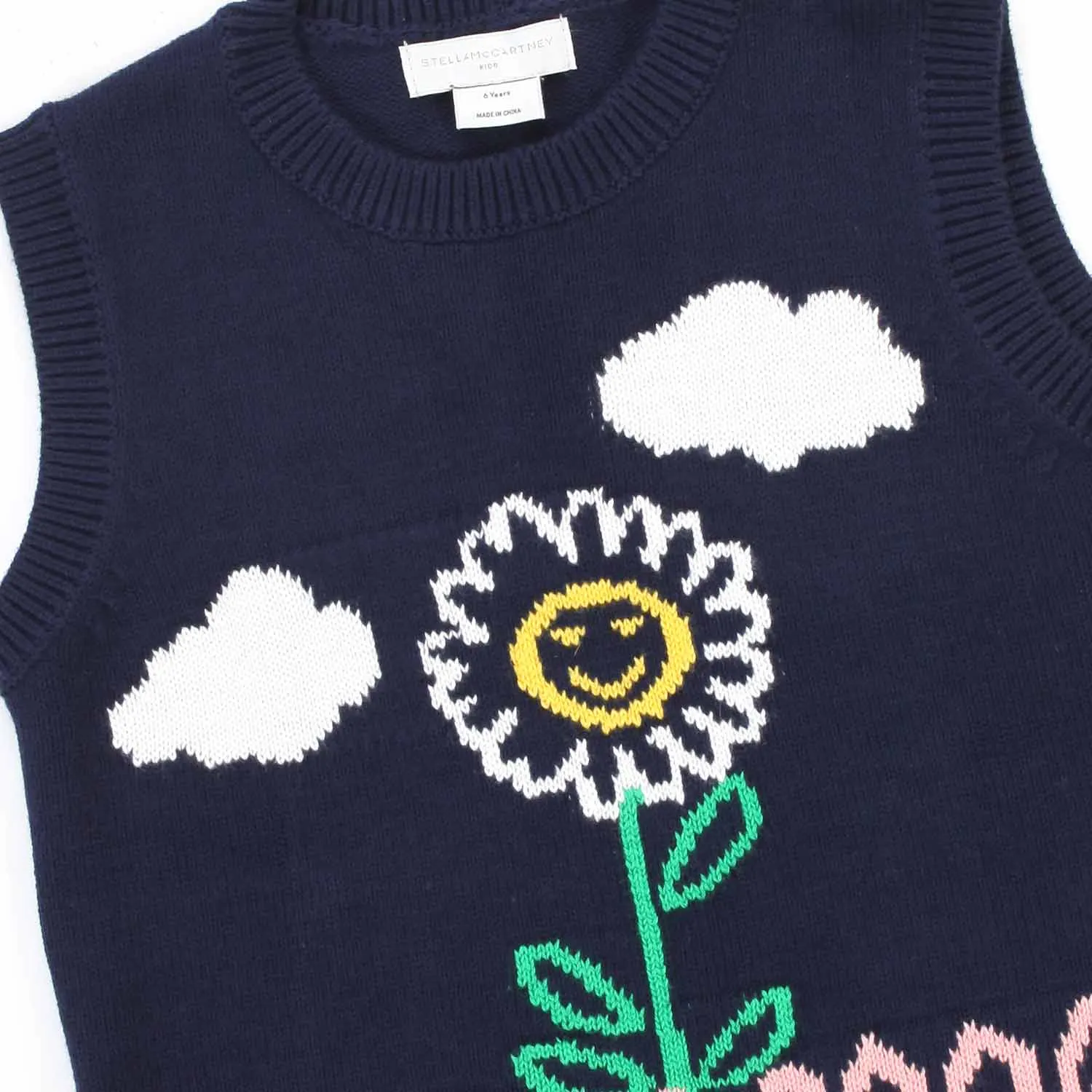 Stella Mccartney Blue And Multicolor Vest For Girls