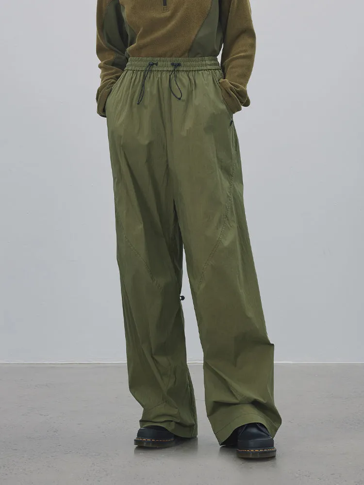 Straight Casual Wide-Leg Pants