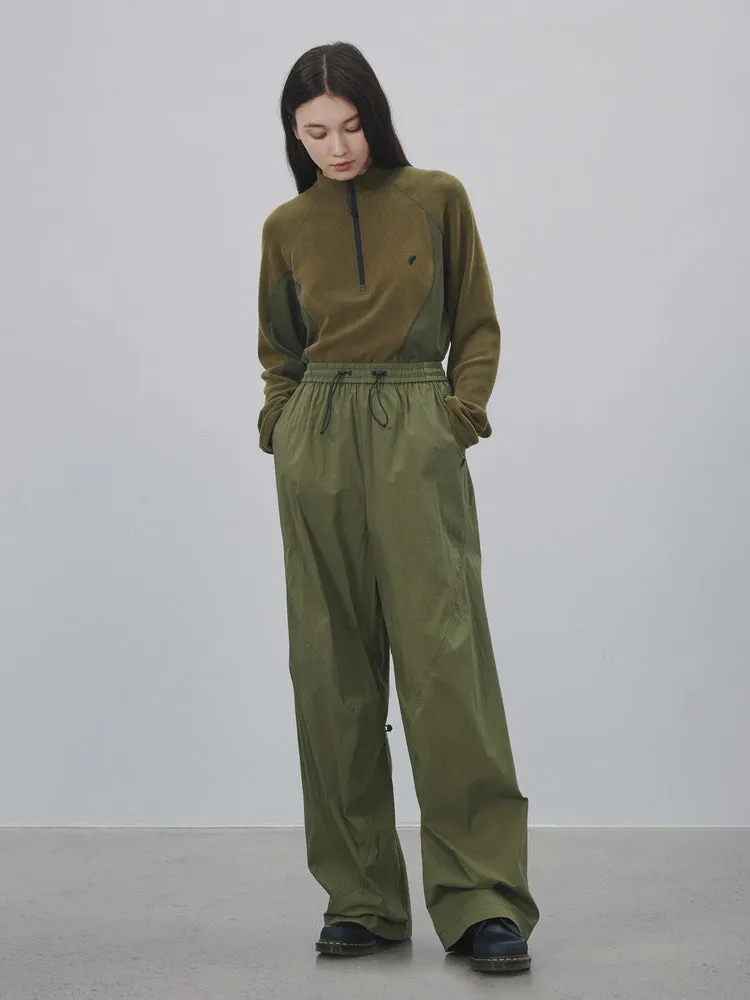 Straight Casual Wide-Leg Pants