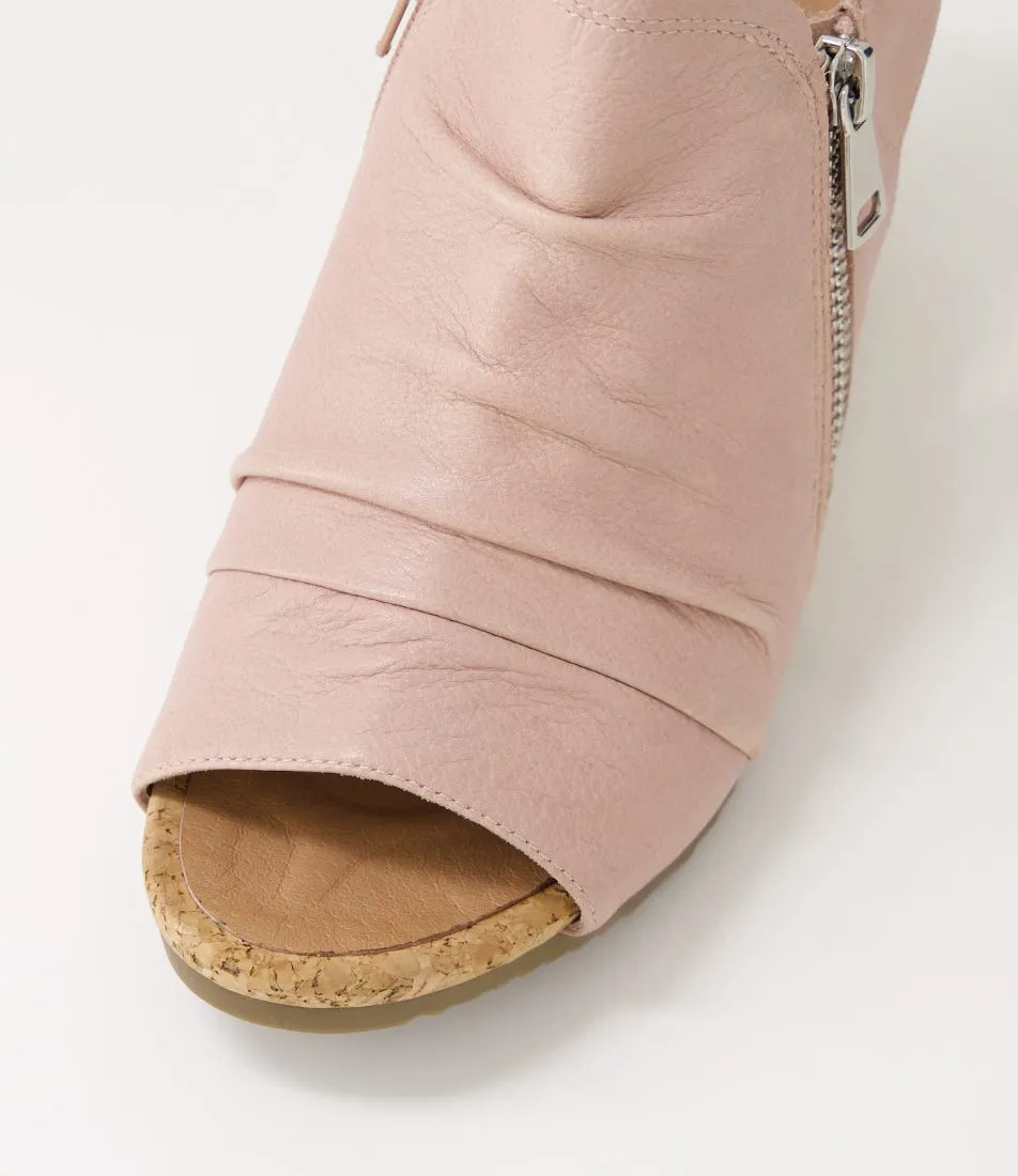 SUPERSOFT Anelle Warm Rose Leather Sandals