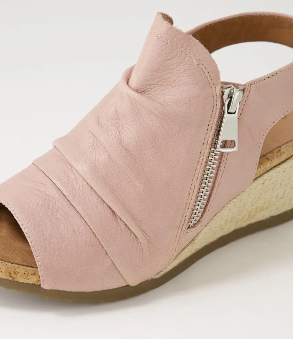 SUPERSOFT Anelle Warm Rose Leather Sandals