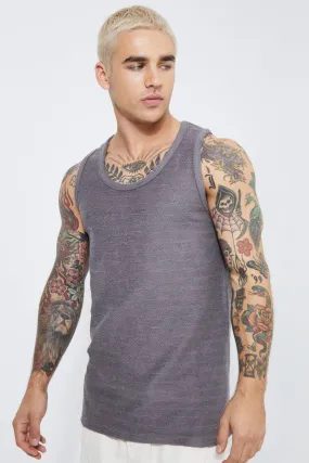 Textured Jacquard Vest | boohooMAN UK