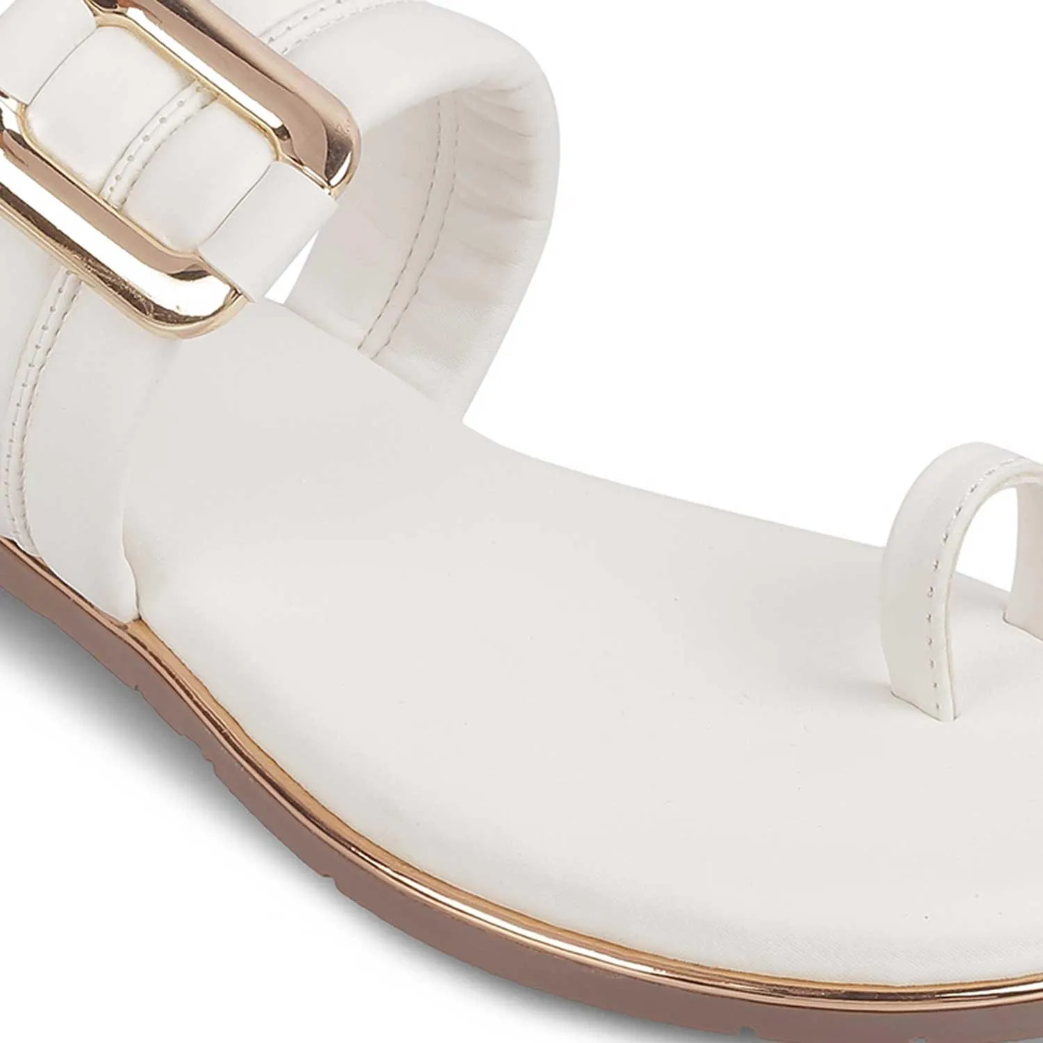 The Perry White Women's Dress Flats Tresmode