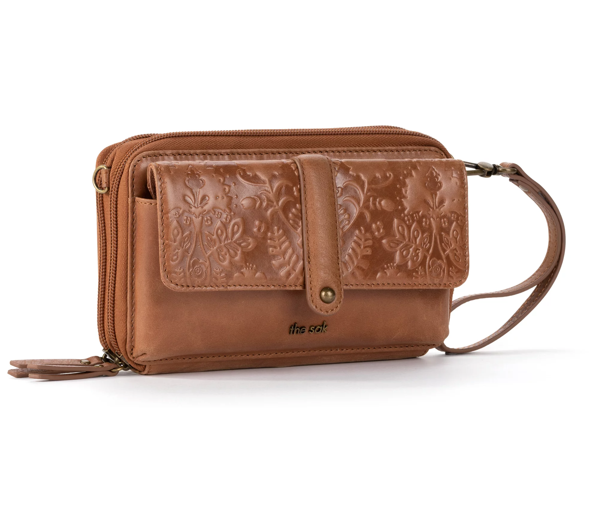 The Sak Sequoia Leather X-Large Smartphone Crossbody