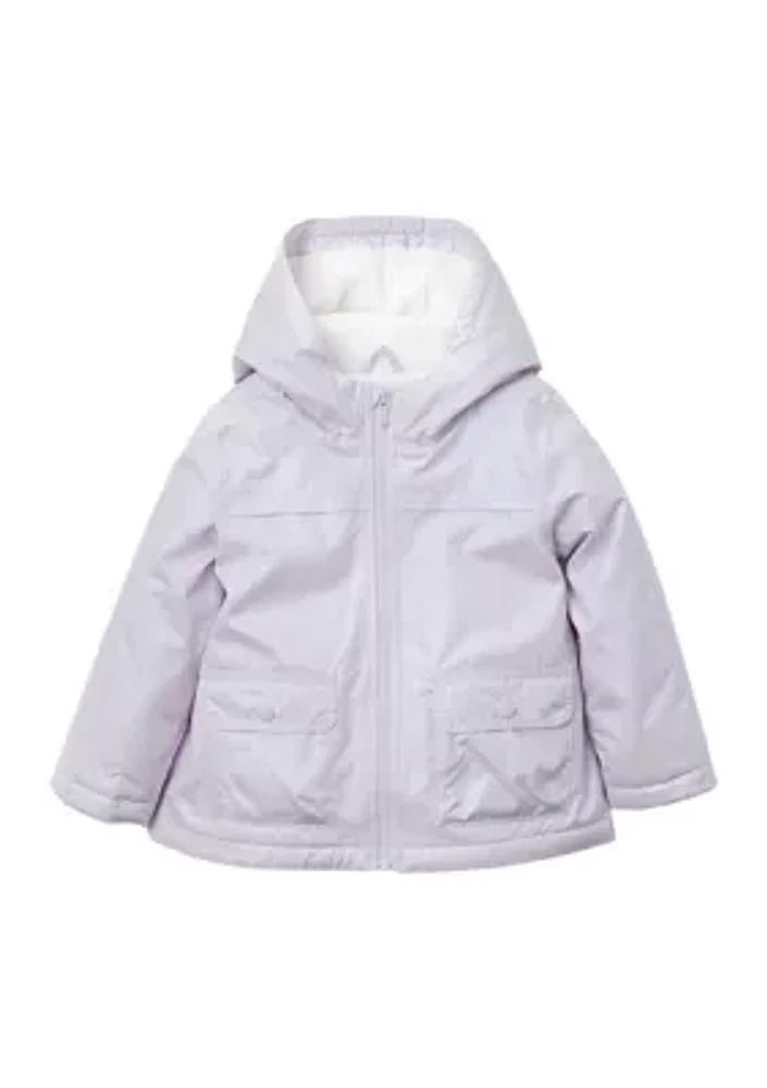 Toddler Girls Iridescent Midweight Jacket