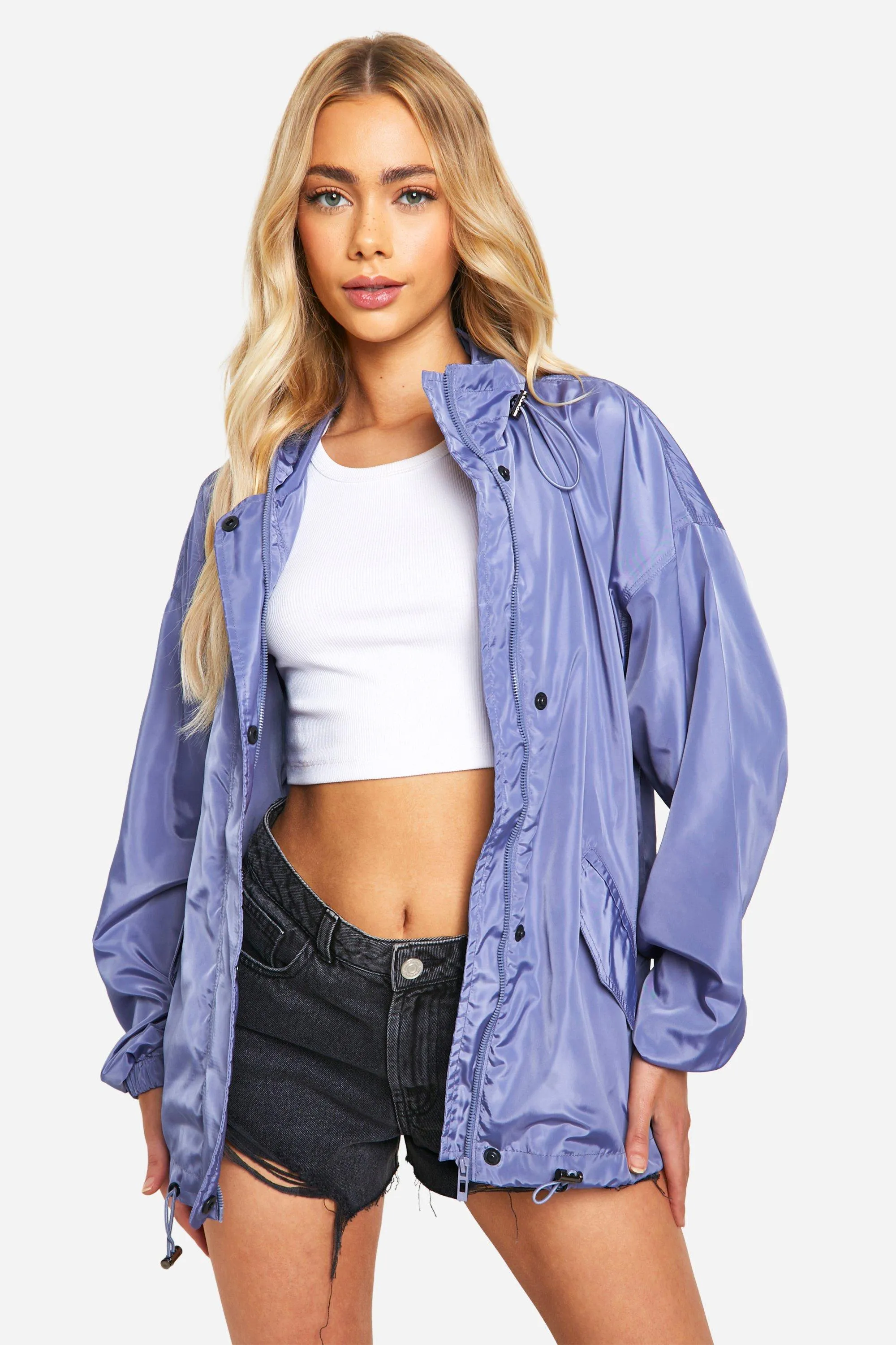 Toggle Detail Oversized Jacket