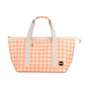 Tote Bag - Apricot Check