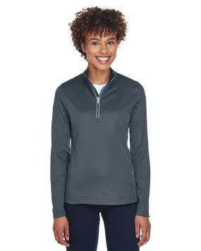 UltraClub 8230L Ladies' Cool & Dry Sport Quarter-Zip Pullover SKU: 8230L