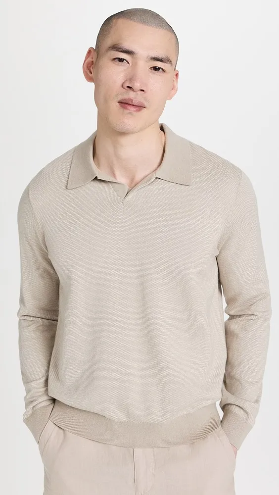 Vince   Birdseye Johnny Collar Polo 