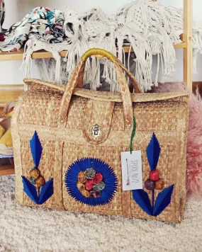 Vintage 70's Woven Tote